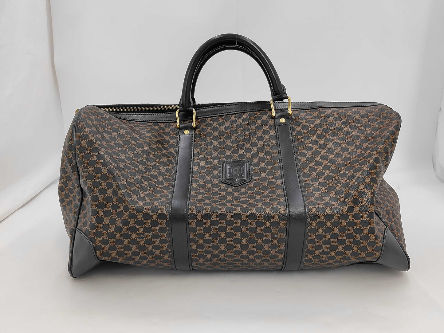 CELINE Macadam Boston Bag, Black