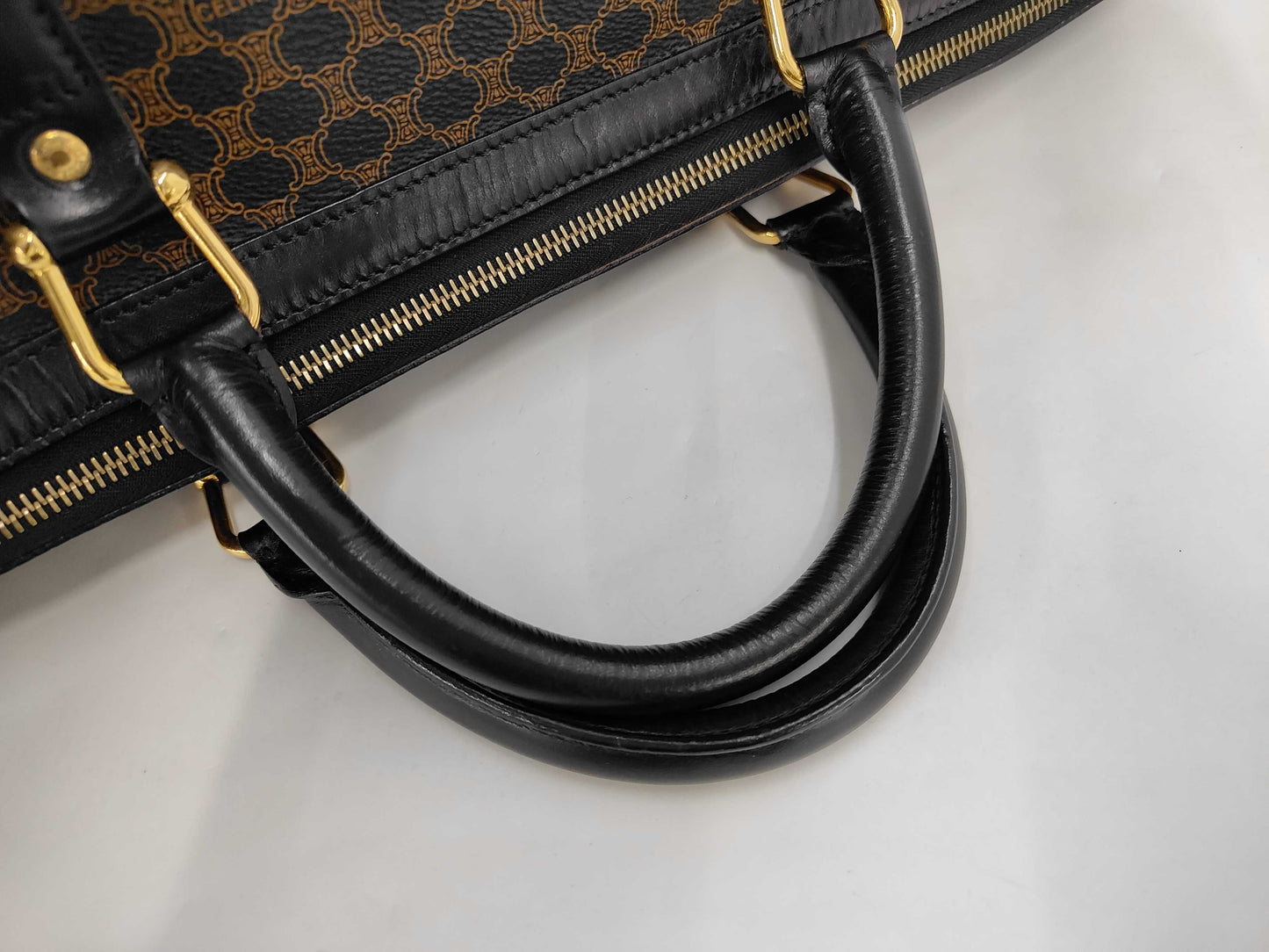 CELINE Macadam Boston Bag, Black