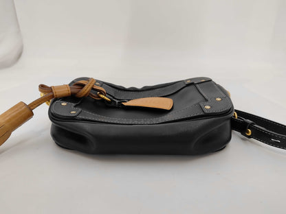 Chloe Eden Leather Shoulder Bag, Black