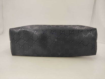 GUCCI GG Supreme 211138 Purple Navy Tote Bag