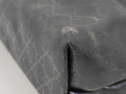 GUCCI GG Supreme 211138 Purple Navy Tote Bag