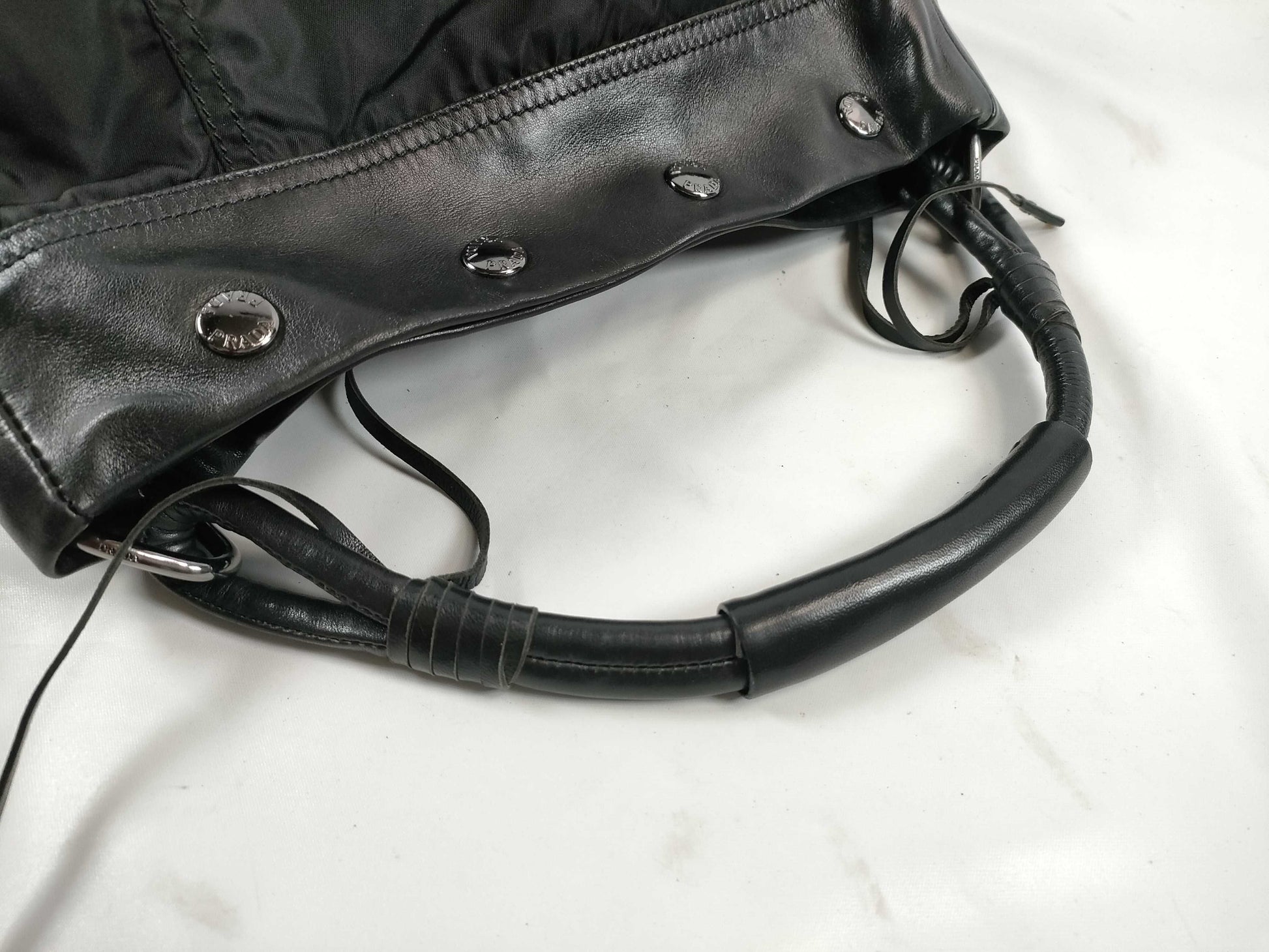 PRADA Nylon and Leather One-Shoulder Bag Shoulder Bag