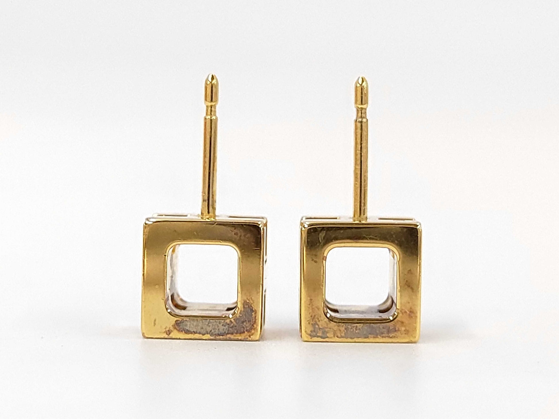 HERMES Hermes Cage d'Ache Earrings. Accessories: Box, dust bag, earrings.