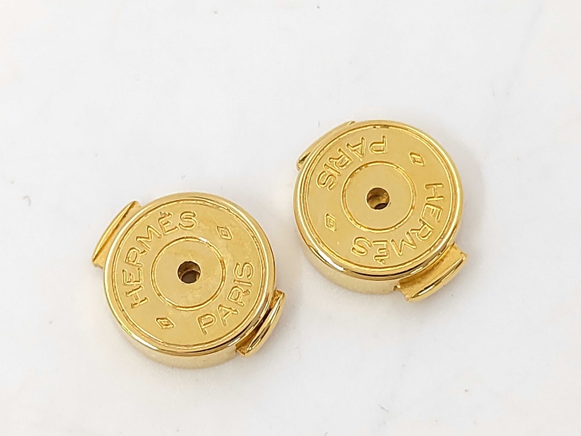 HERMES Hermes Cage d'Ache Earrings. Accessories: Box, dust bag, earrings.