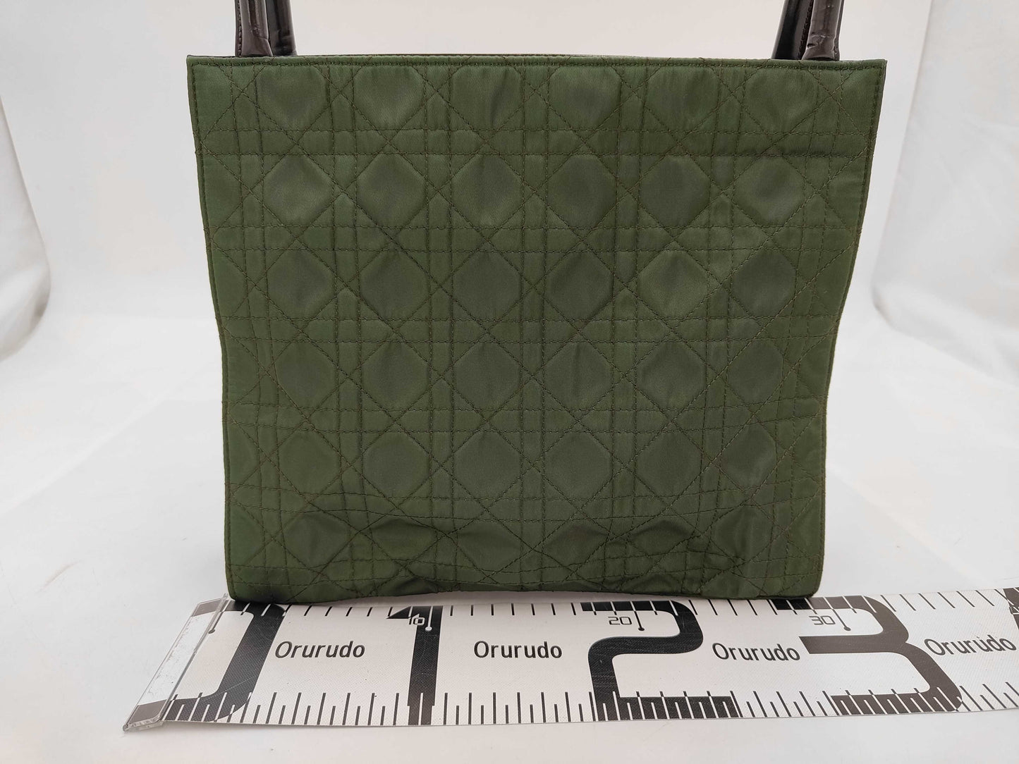 Dior Cannage Nylon Khaki Tote Bag