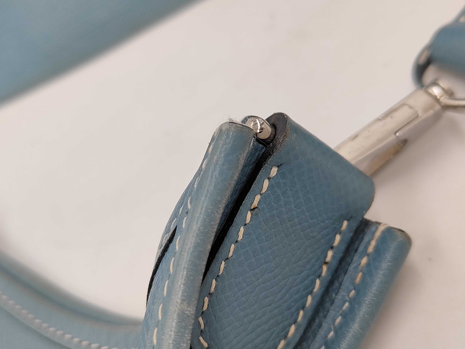 HERMES Evelyn Evelyn II Epson PM Blue Jean Shoulder Bag