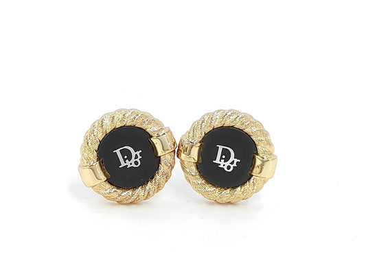 Dior Logo GP Cufflinks Tie Clip/Cufflinks