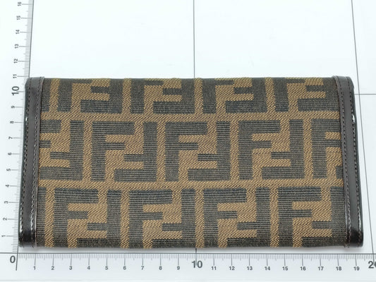 FENDI Zucca pattern Fendi Zucca bifold long wallet