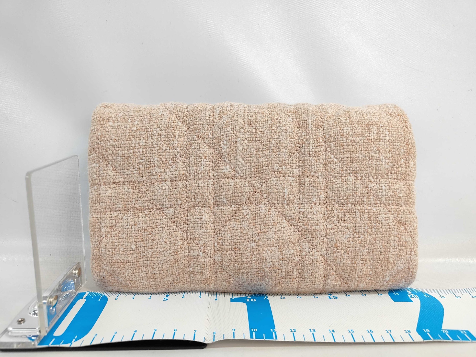 Dior Christian Dior CARO Chain Shoulder Bag Tweed Cannage Clutch Bag