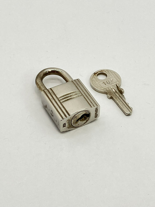 HERMES Cadena and Key Set, Keys and Padlock, Silver, Other Accessories