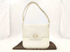 GUCCI Old GUCCI White Leather Shoulder Bag