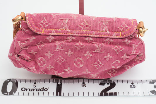 LOUIS VUITTON Monogram Denim M95216 Mini Pretty Handbag Shoulder Bag