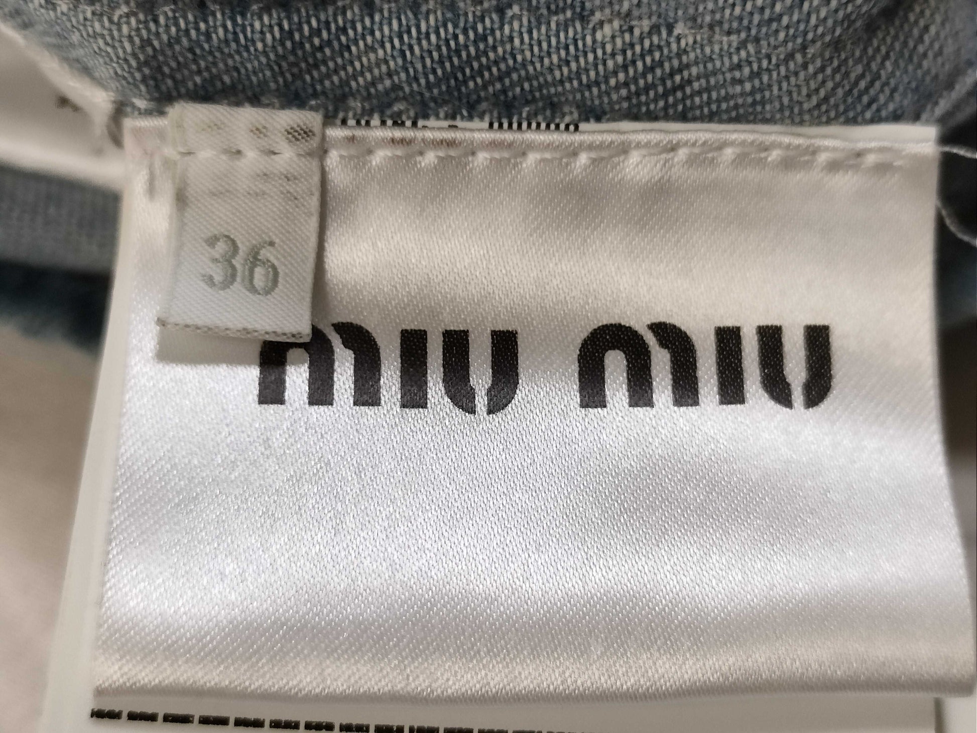 Miu Miu Bubble Sleeve Denim Shirt