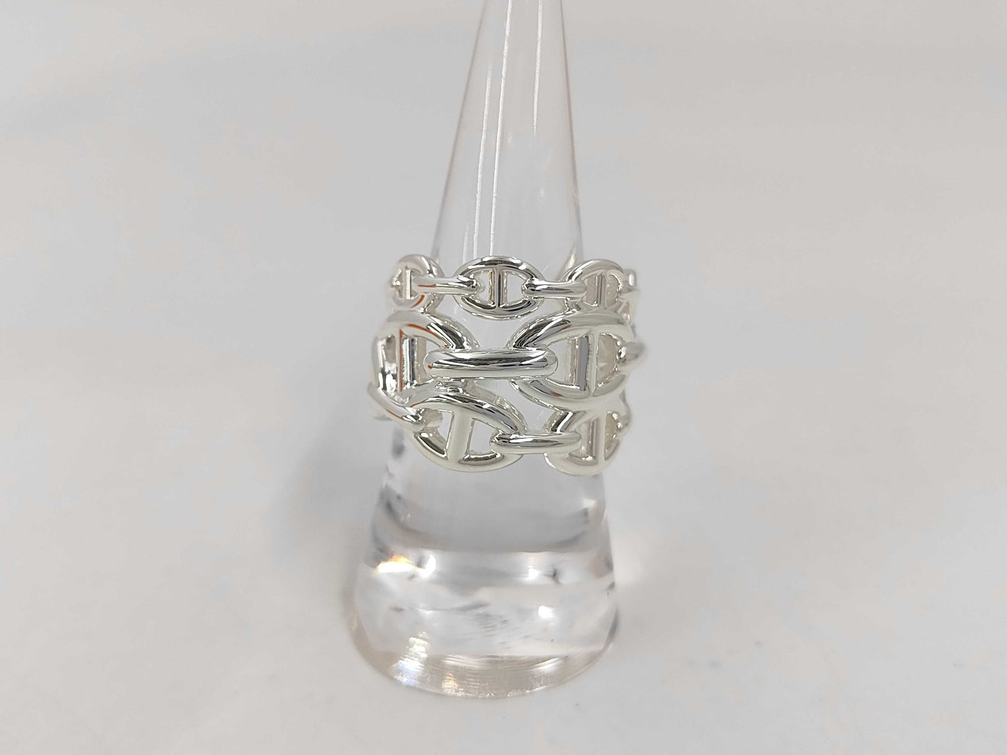 HERMES Chaine d'Ancre Enchaine Ring 925 GM 14.9g Ring