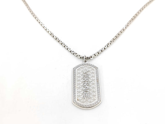 VERSACE Medusa Dog Tag Pendant Necklace DG14698 Bracelet/Bangle