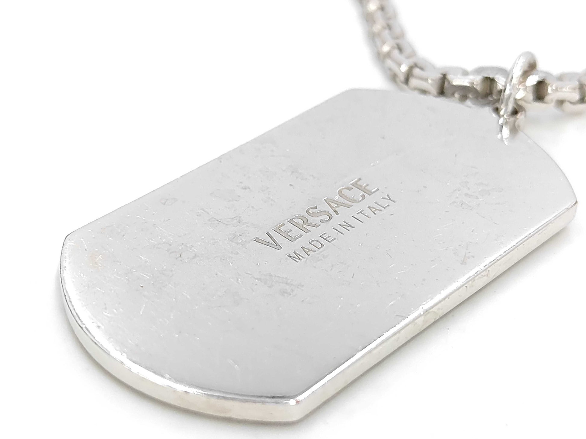 VERSACE Medusa Dog Tag Pendant Necklace DG14698 Bracelet/Bangle