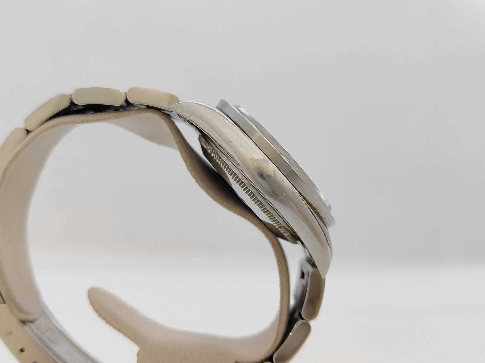 ROLEX 15210 W219439 Black Dial Oyster Bracelet Boys' Watch