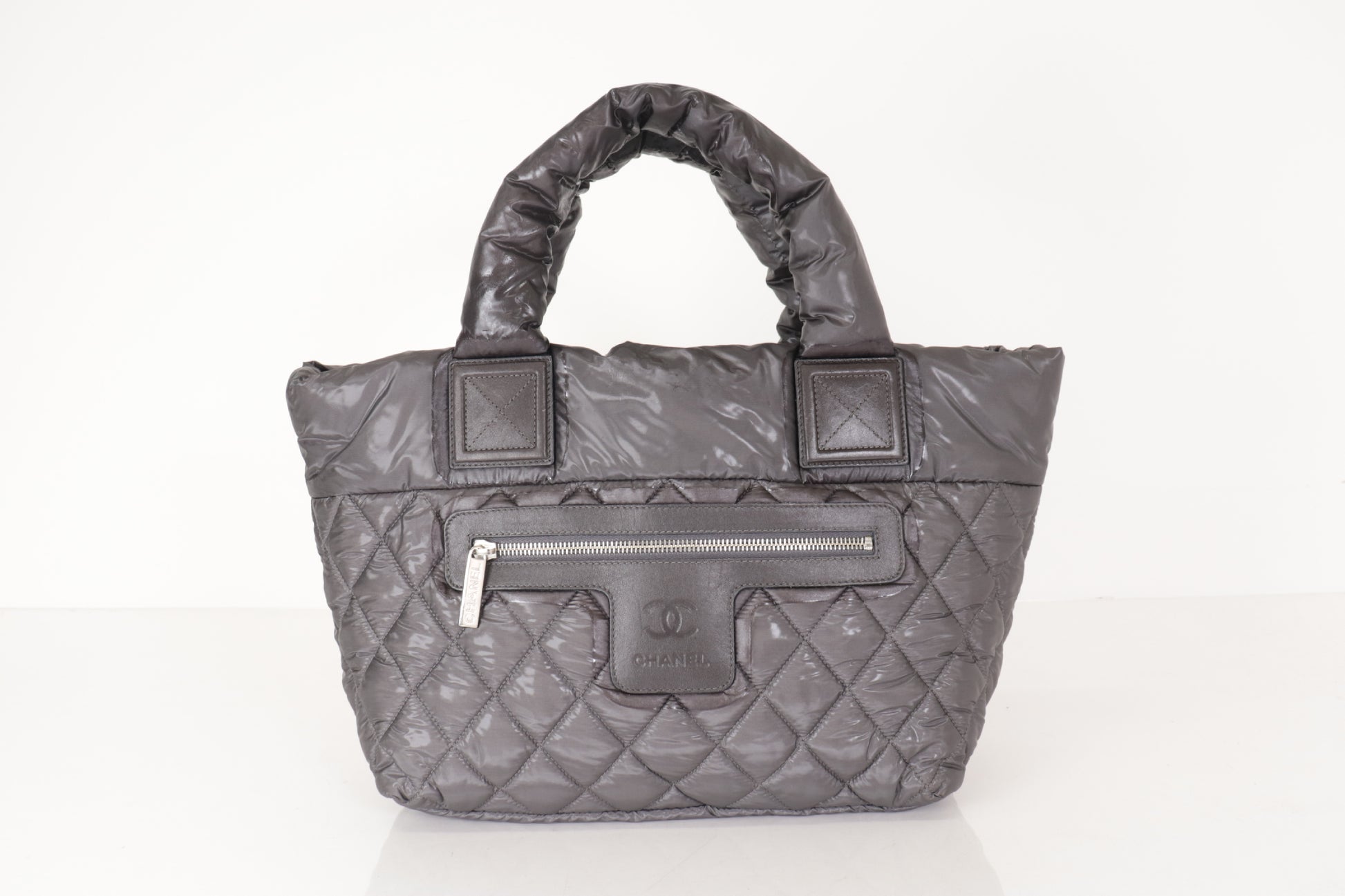 CHANEL Coco Cocoon Tote Bag Gray 14 Series Tote Bag