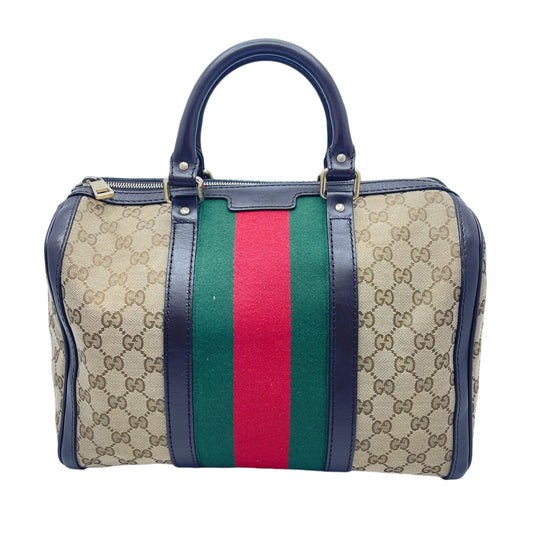 GUCCI Gucci Canvas Sherry Line Boston Bag