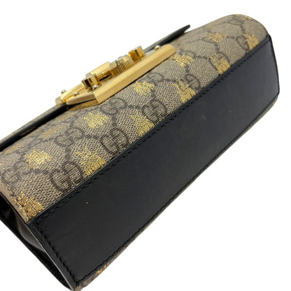 GUCCI GG Supreme Padlock Chain Shoulder Bag