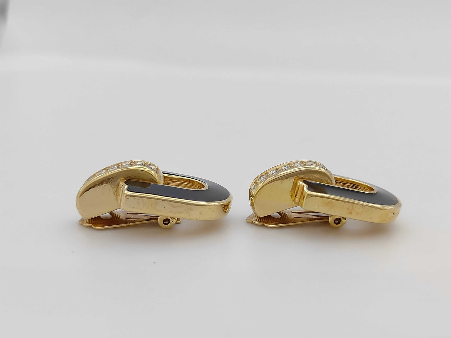 Dior Black x Gold Earrings