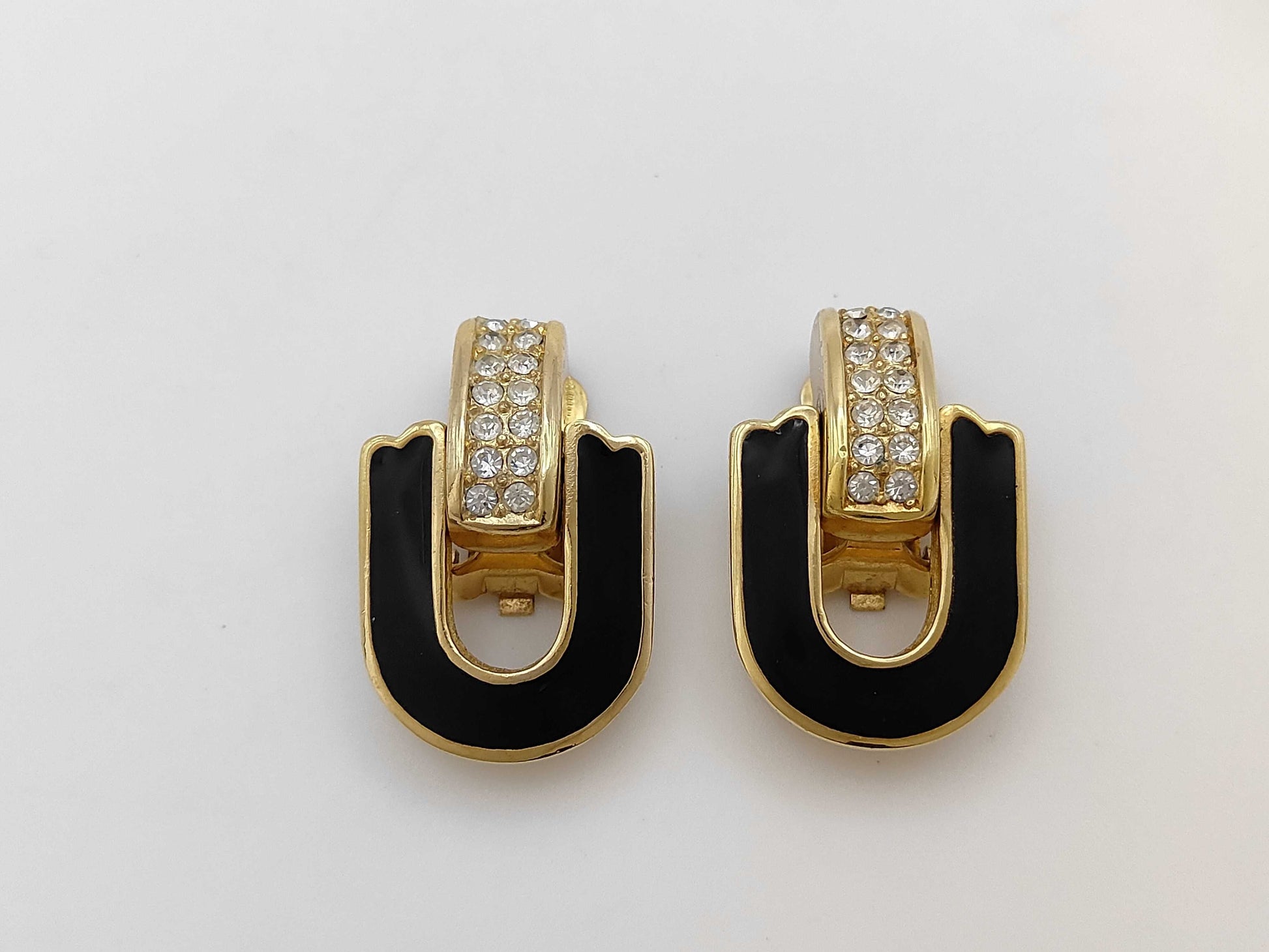 Dior Black x Gold Earrings