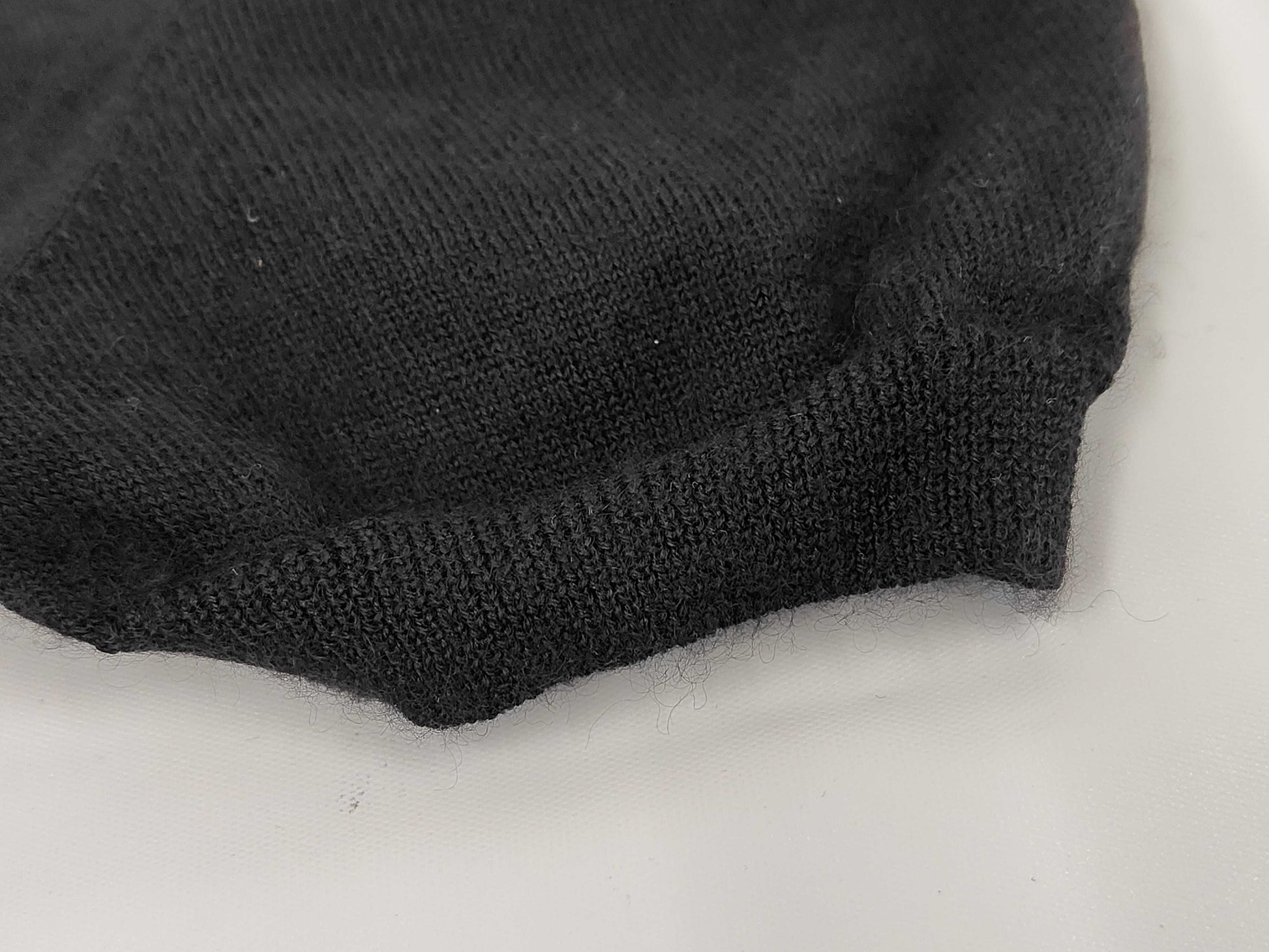 CHANEL CHANEL Cut and Sew T-Shirt P05531V00258 #40 Coco Mark Black Cashmere Top