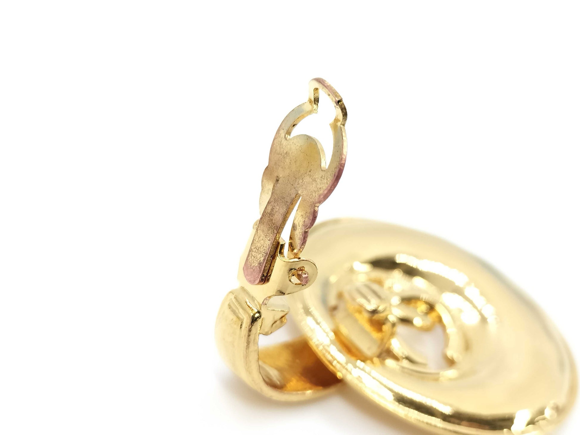 CHANEL CHANEL Earrings Coco Mark Swing Gold 93P Earrings