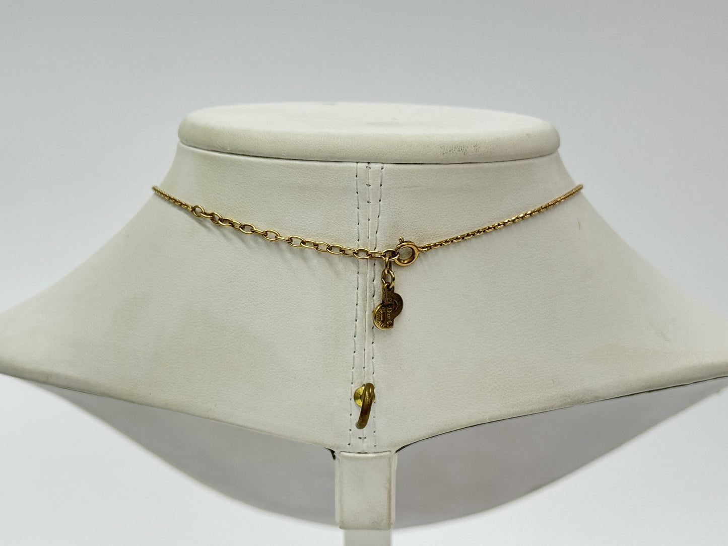 Dior Shell Motif Necklace, Gold, 41cm Chain