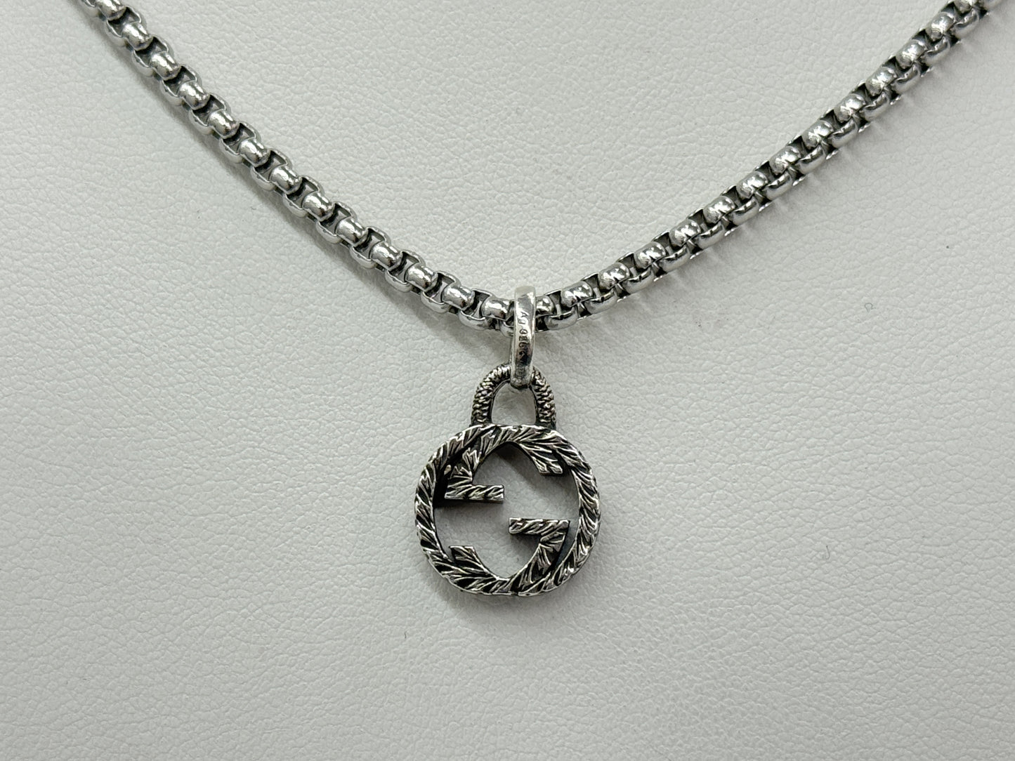 GUCCI Interlocking Necklace 925 with 48cm Chain