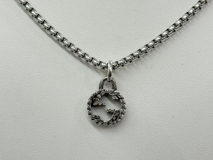 GUCCI Interlocking Necklace 925 with 48cm Chain