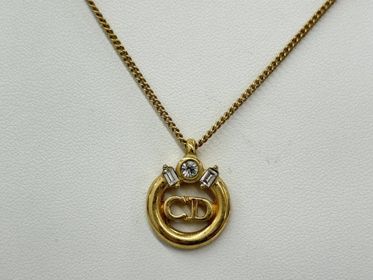 Dior CD Necklace, Chain: Approx. 44cm