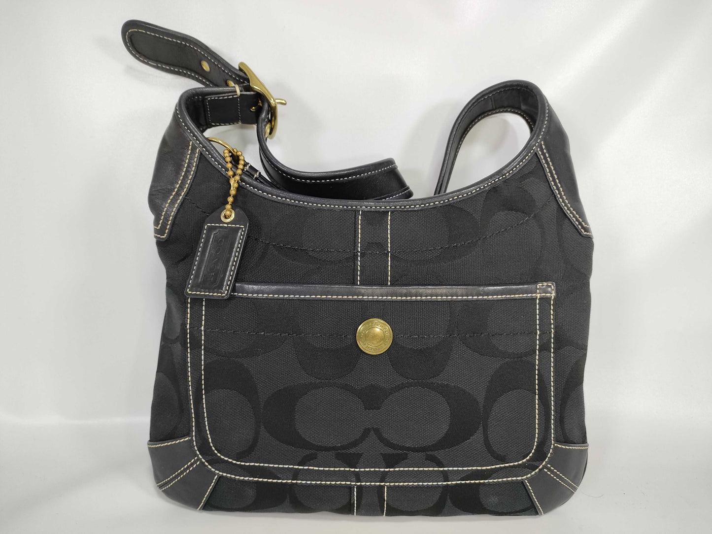 COACH Signature Coach Shoulder Bag Shoulder Bag