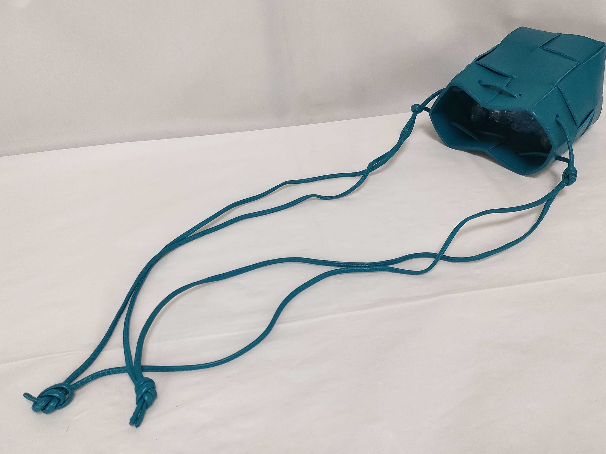 BOTTEGA VENETA Maxi Intrecciato Shoulder Bag, Blue