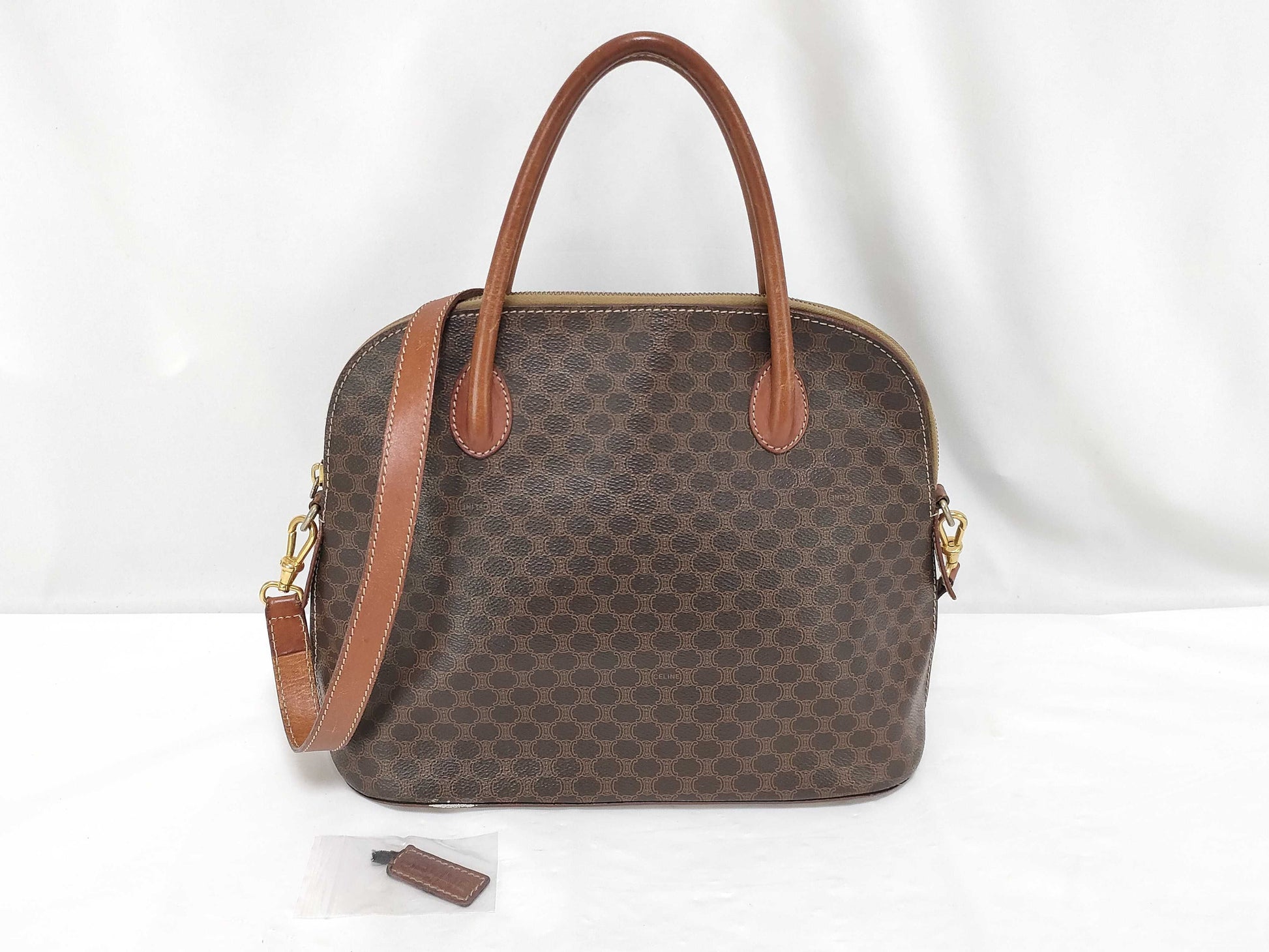 CELINE Macadam 2-Way Shoulder Bag