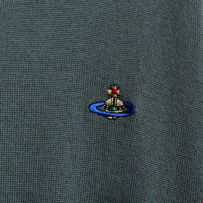 Vivienne Westwood Orb Logo Knit Cardigan, Green, Women's, Size M, Tops