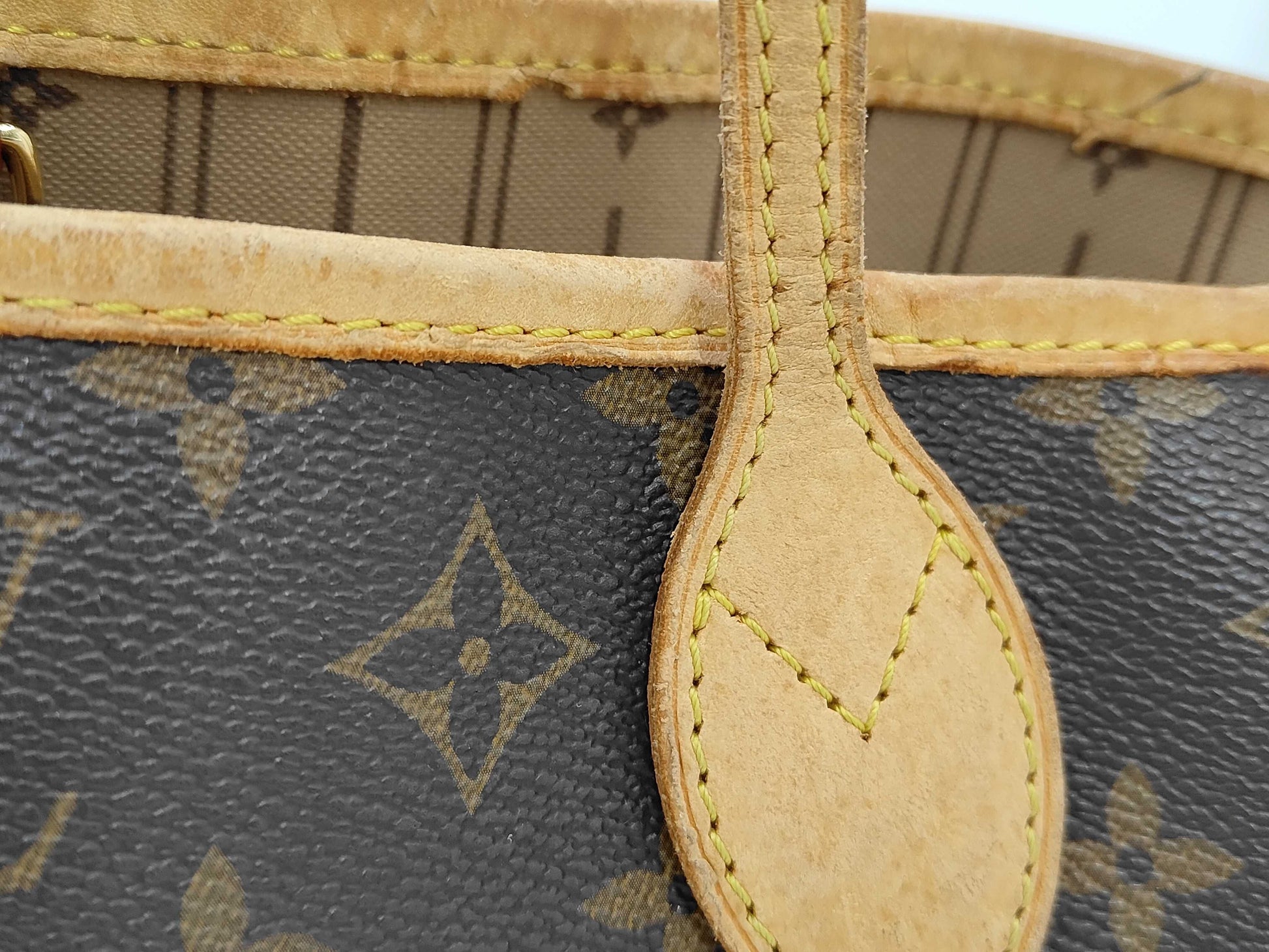 LOUIS VUITTON M40155 Monogram Neverfull PM Old-Style Tote Bag