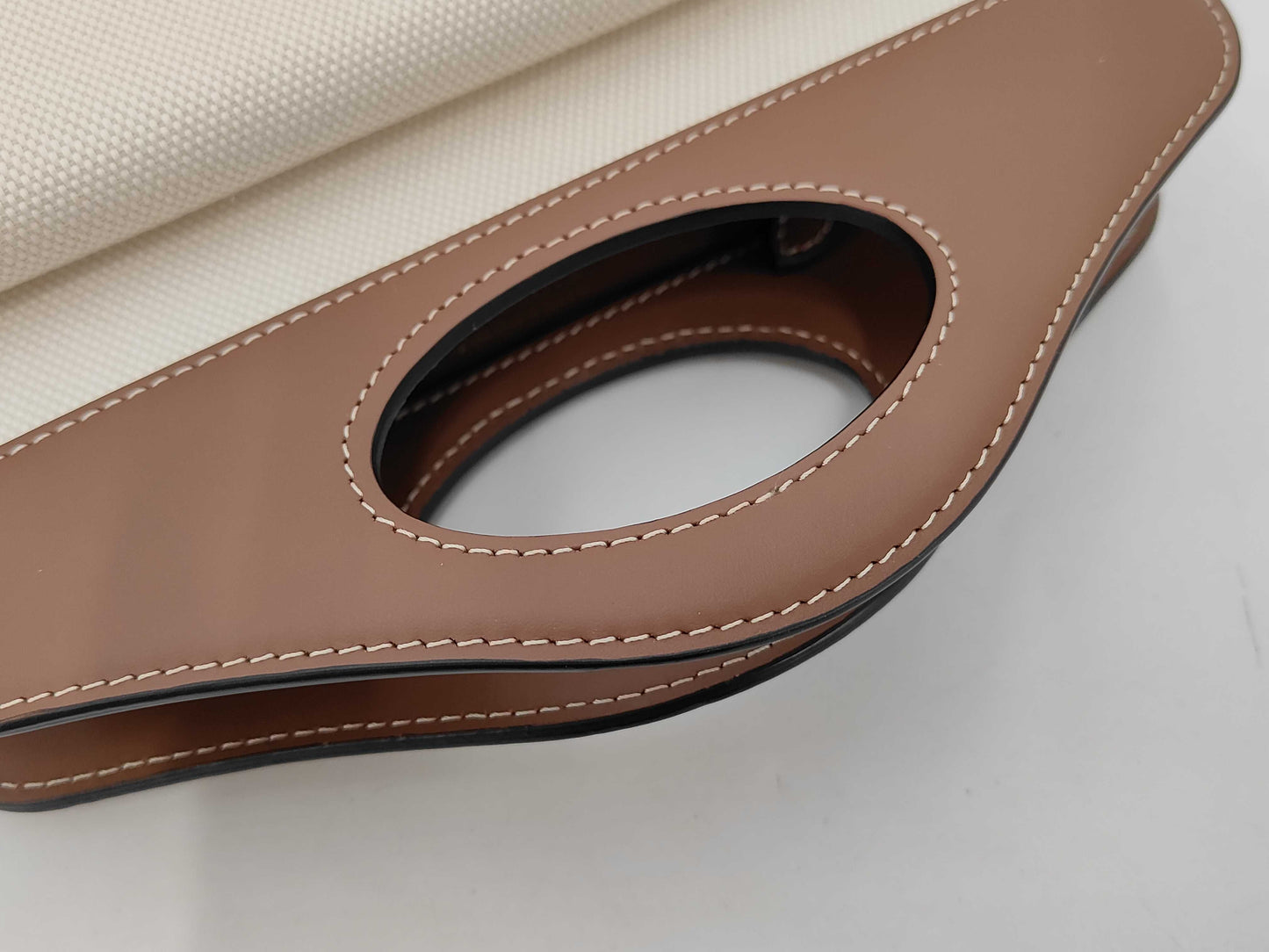 BURBERRY Canvas and Leather 2-Way Handbag in Brown and Beige, Includes Shoulder Strap and Dust Bag