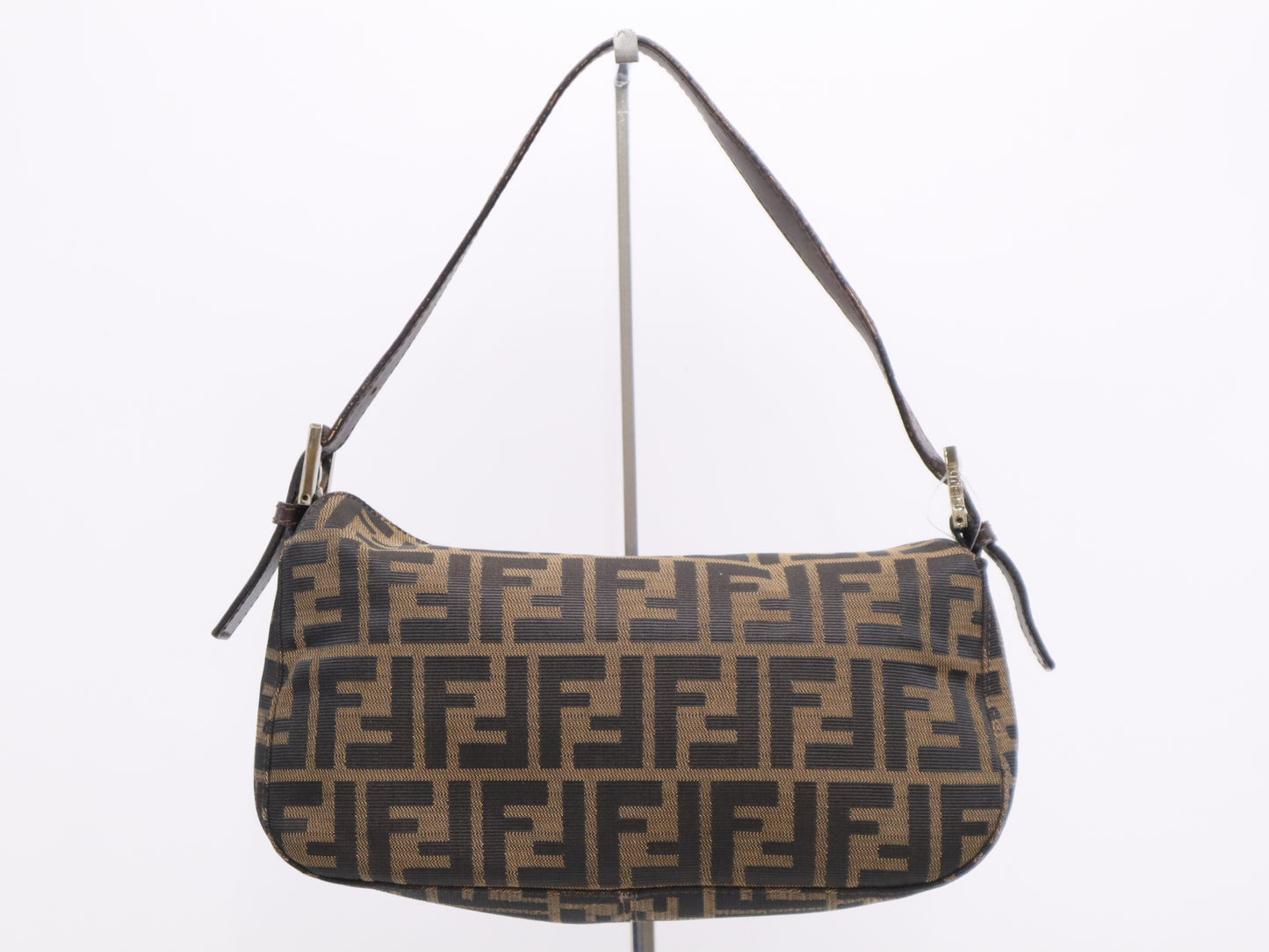 FENDI Zucca Mamma Bucket Brown Black Handbag