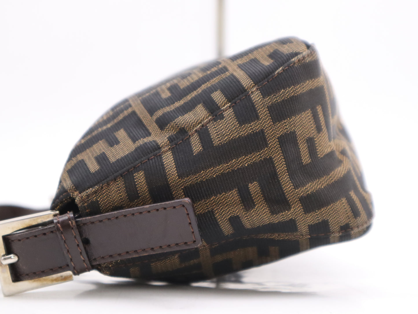 FENDI Zucca Mamma Bucket Brown Black Handbag