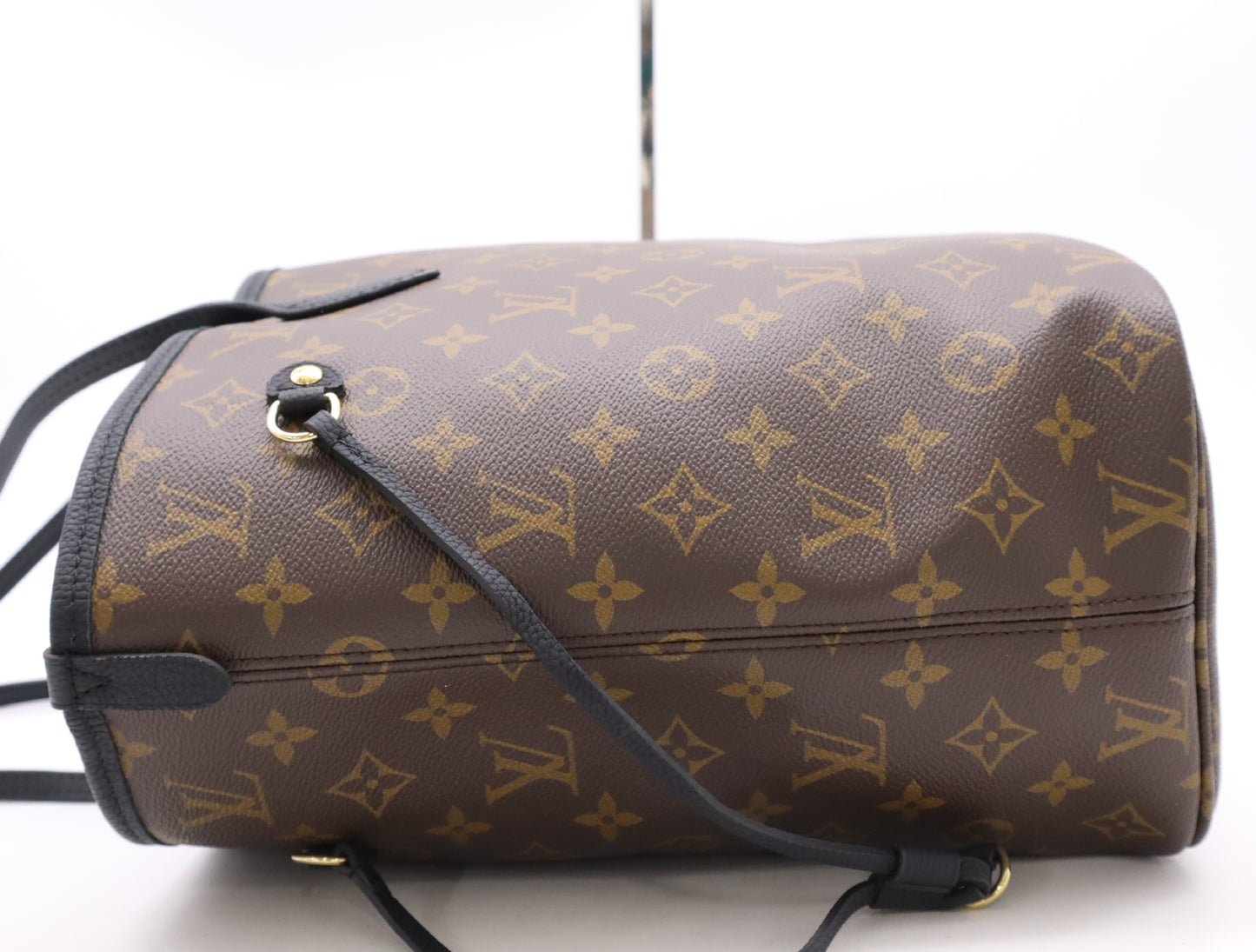 LOUIS VUITTON M11946 Damier Neverfull Inside-Out MM Noir Tote Bag, RFID Verified