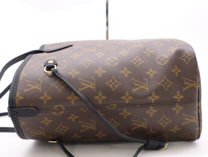 LOUIS VUITTON M11946 Damier Neverfull Inside-Out MM Noir Tote Bag, RFID Verified