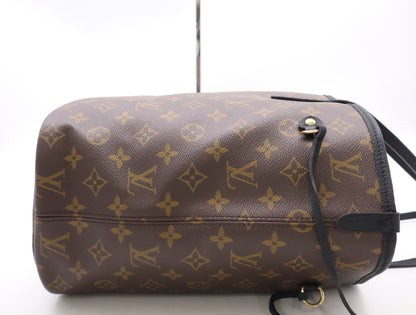 LOUIS VUITTON M11946 Damier Neverfull Inside-Out MM Noir Tote Bag, RFID Verified