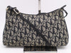 Dior Canvas Trotter Shoulder Bag Gray Black Handbag