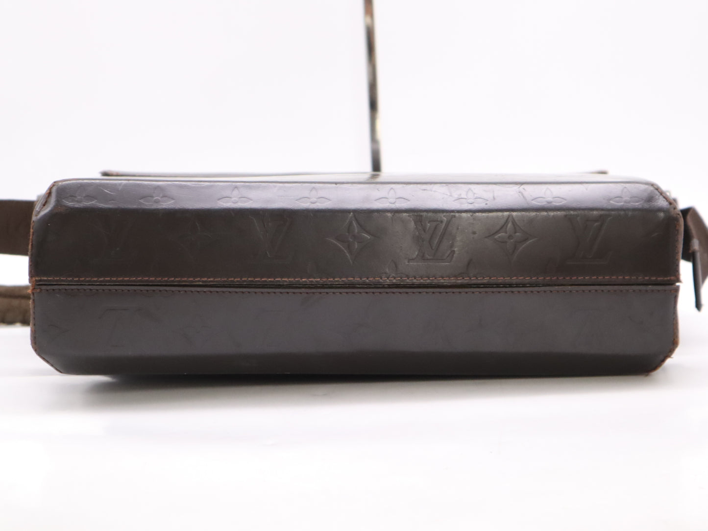 LOUIS VUITTON M46570 Monogram Glace Fonzie Cafe Brown Shoulder Bag