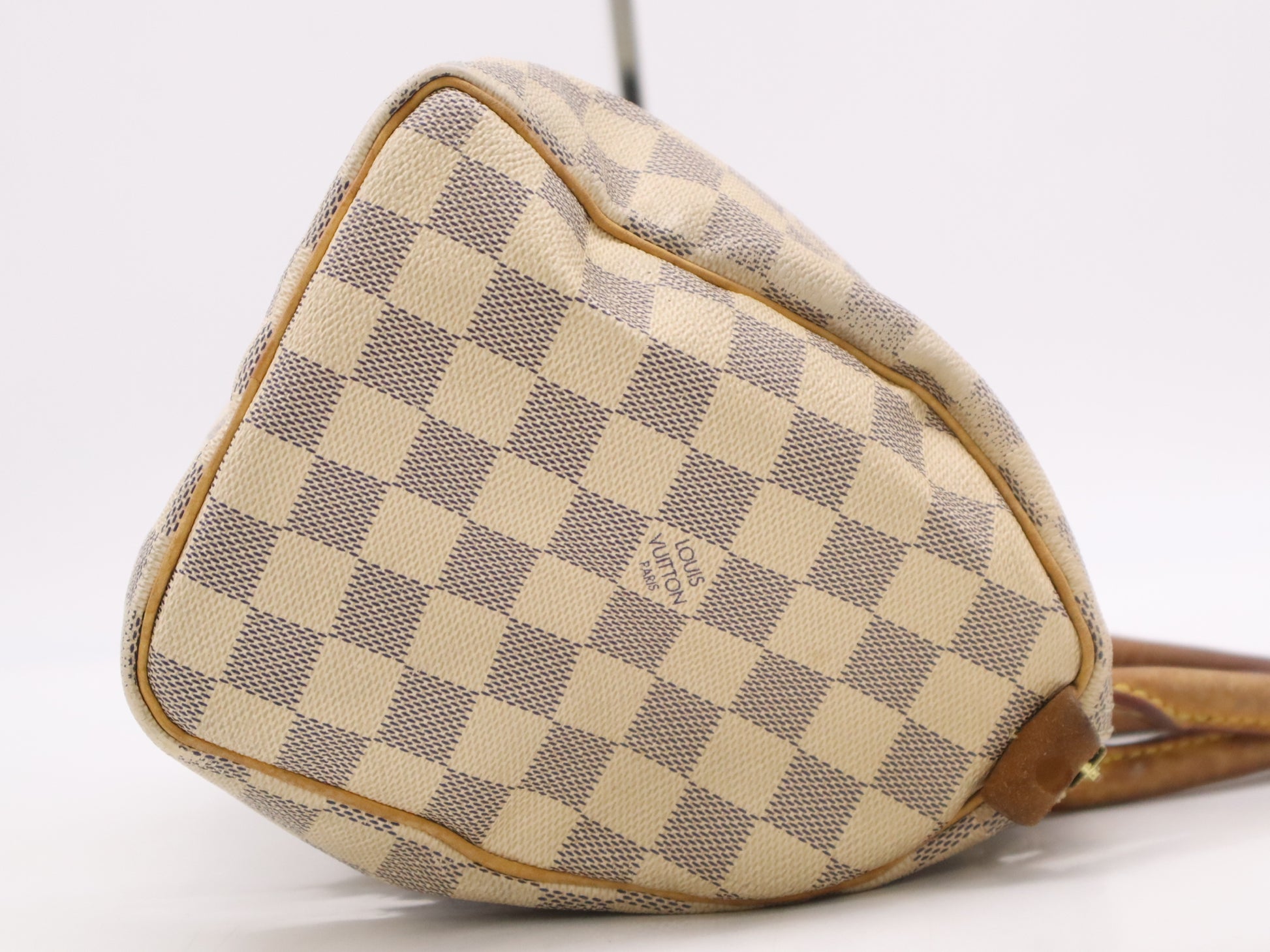 LOUIS VUITTON N41534 Azur Speedy 25 Handbag with Shoulder Pull