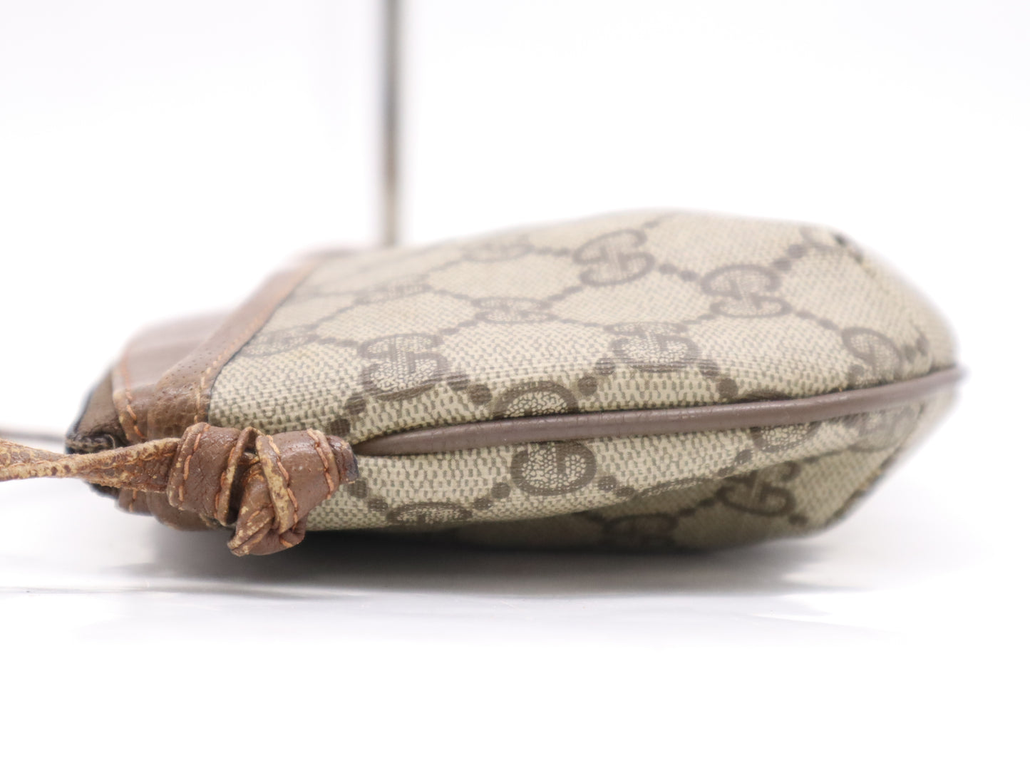 GUCCI - 904・02・020 PVC x Leather Old Gucci Shoulder Bag Brown Beige Shoulder Bag