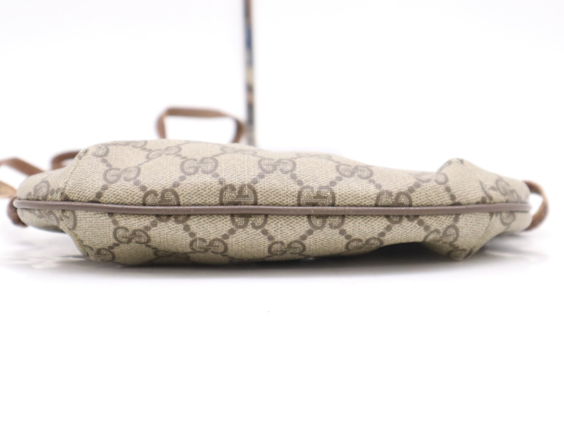 GUCCI - 904・02・020 PVC x Leather Old Gucci Shoulder Bag Brown Beige Shoulder Bag