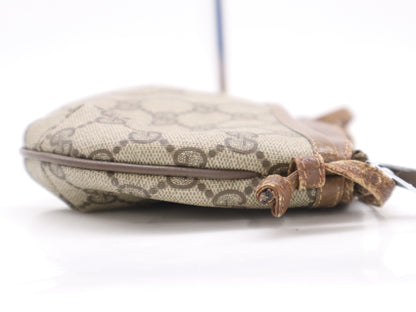 GUCCI - 904・02・020 PVC x Leather Old Gucci Shoulder Bag Brown Beige Shoulder Bag