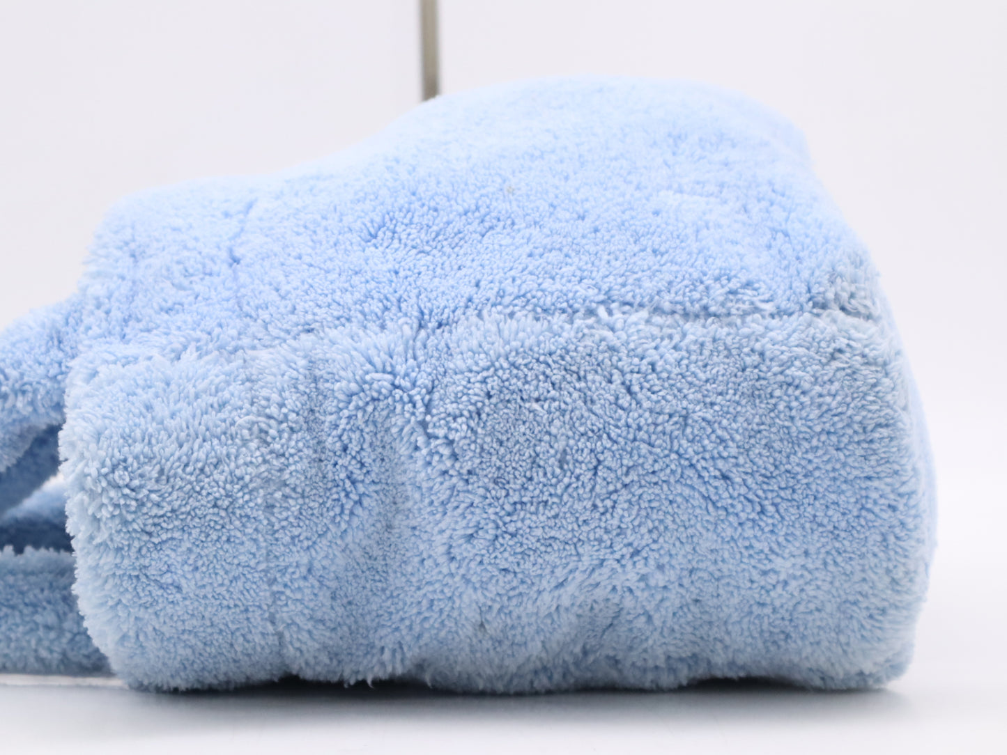 PRADA Pile Terry 2-Way Tote Bag, Blue, with Silver Hardware and Shoulder Strap